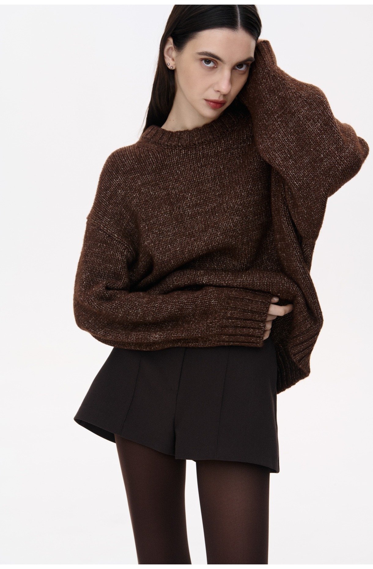 ОВЕРСАЙЗ СВЕТР ЗІ СПУЩЕНОЮ ЛІНІЄЮ ПЛЕЧА 4700 зображення 29