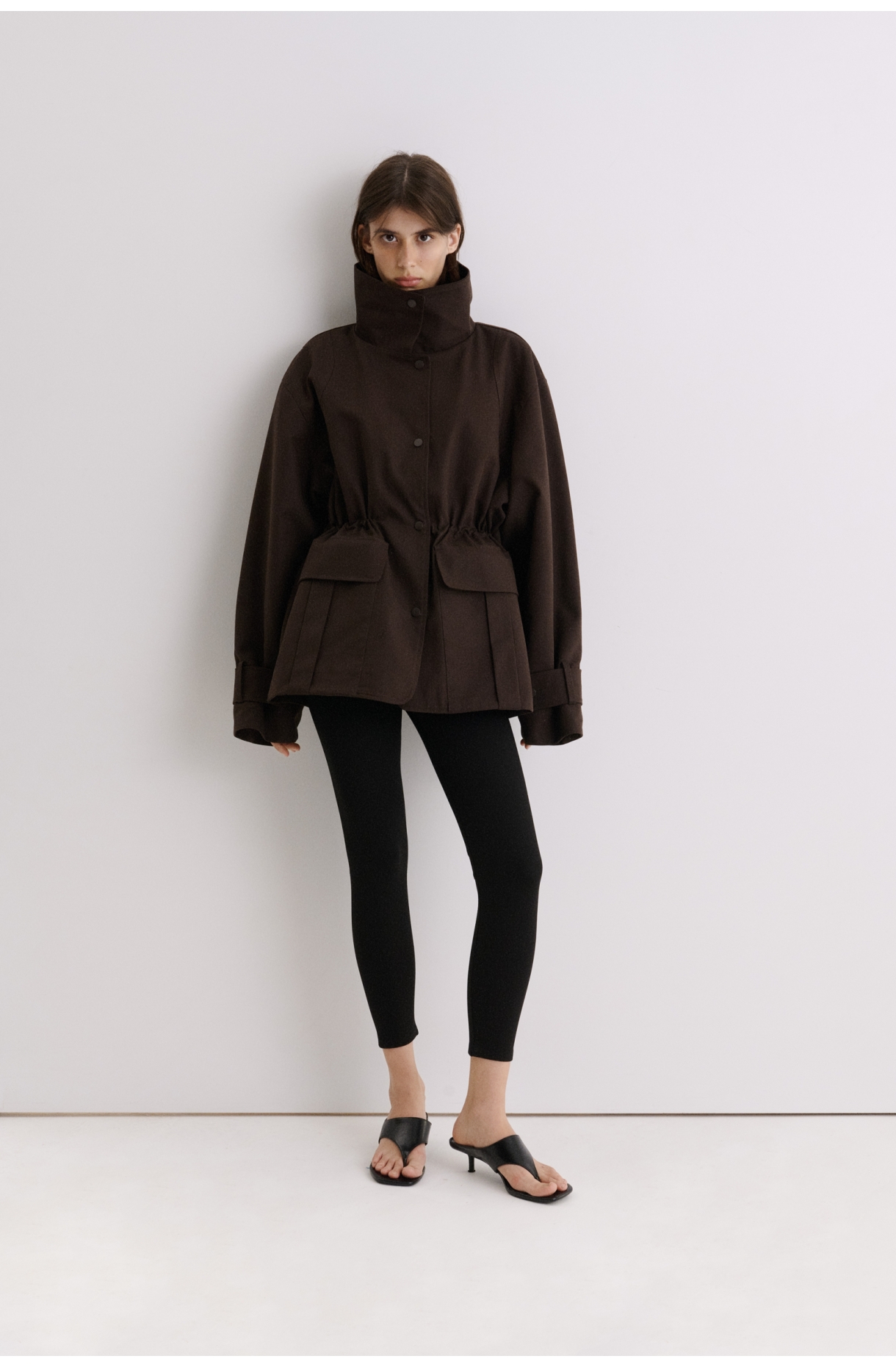 КОТОНОВА УТЕПЛЕНА КУРТКА З РЕГУЛЬОВАНОЮ ТАЛІЄЮ 1226\12-4 зображення