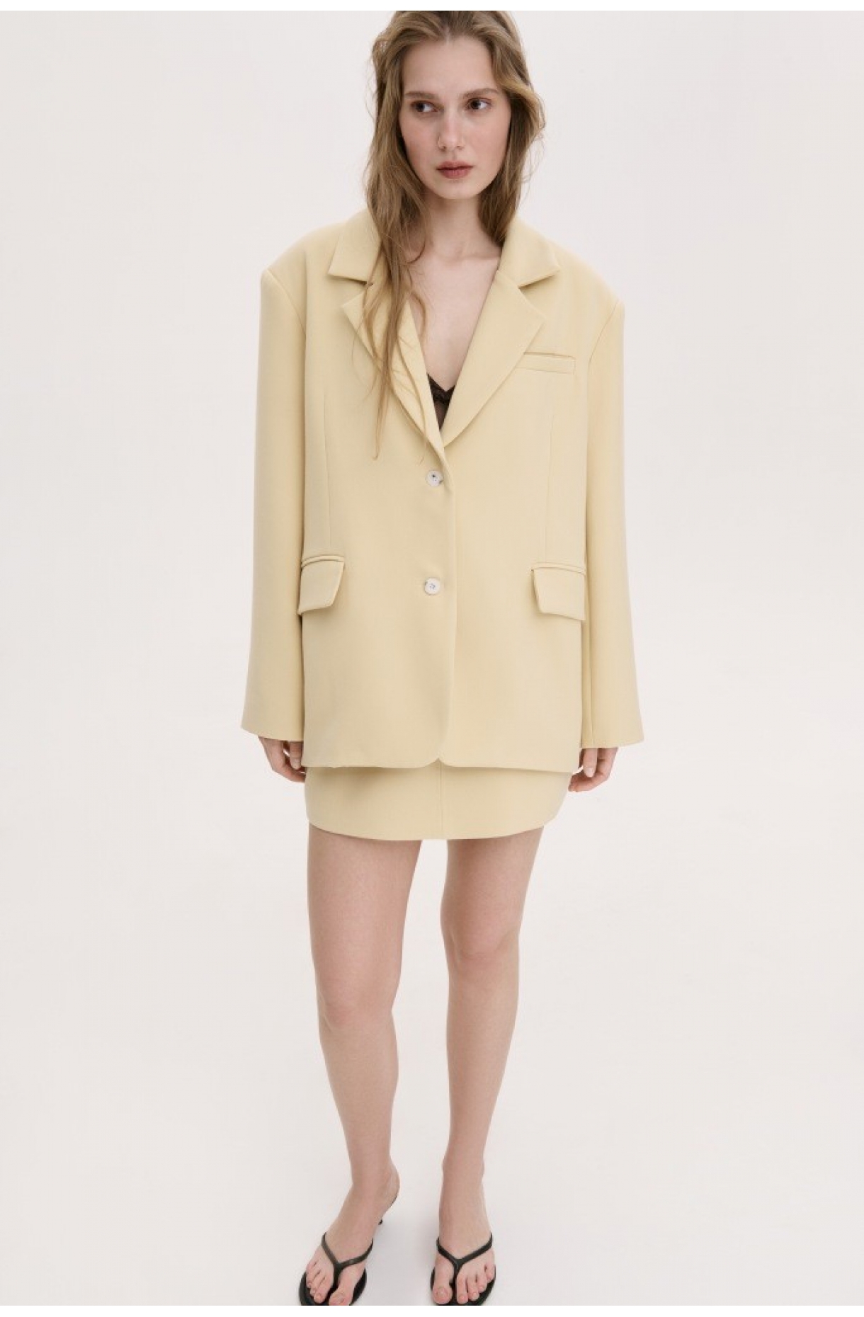 ОБʼЄМНИЙ ПОДОВЖЕНИЙ ЖАКЕТ ПРЯМОГО СИЛУЕТУ 1169 зображення 64