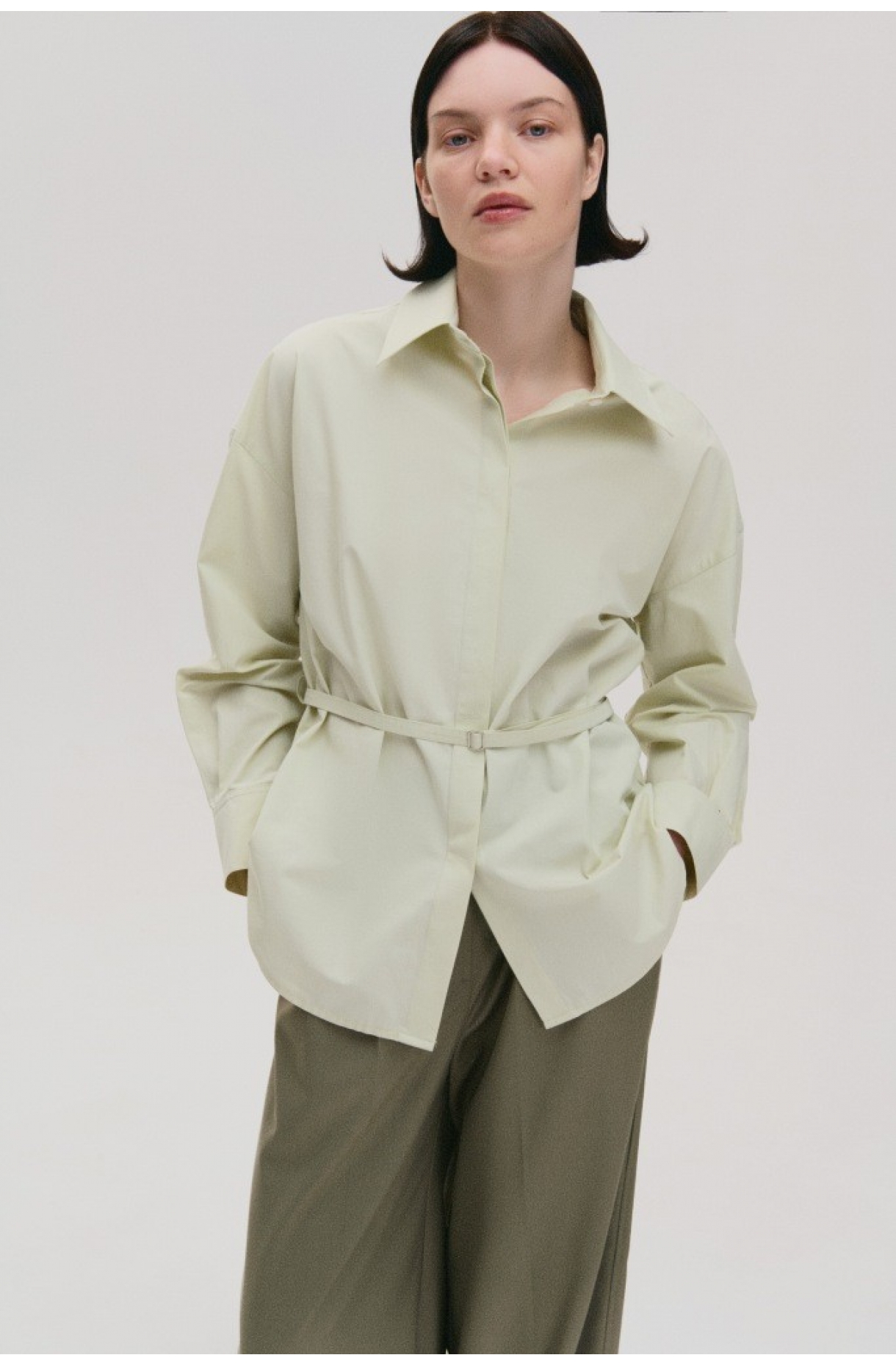 СОРОЧКА ВІЛЬНОГО КРОЮ З БАВОВНЯНОЇ ТКАНИНИ 1170\23-2 зображення 32