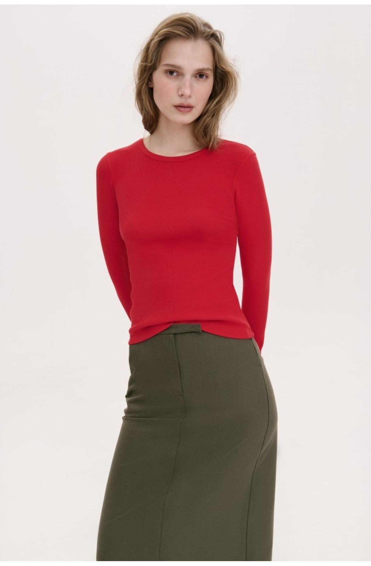 БАЗОВИЙ ЛОНГСЛІВ ПРИЛЕГЛОГО КРОЮ 1258 зображення 29