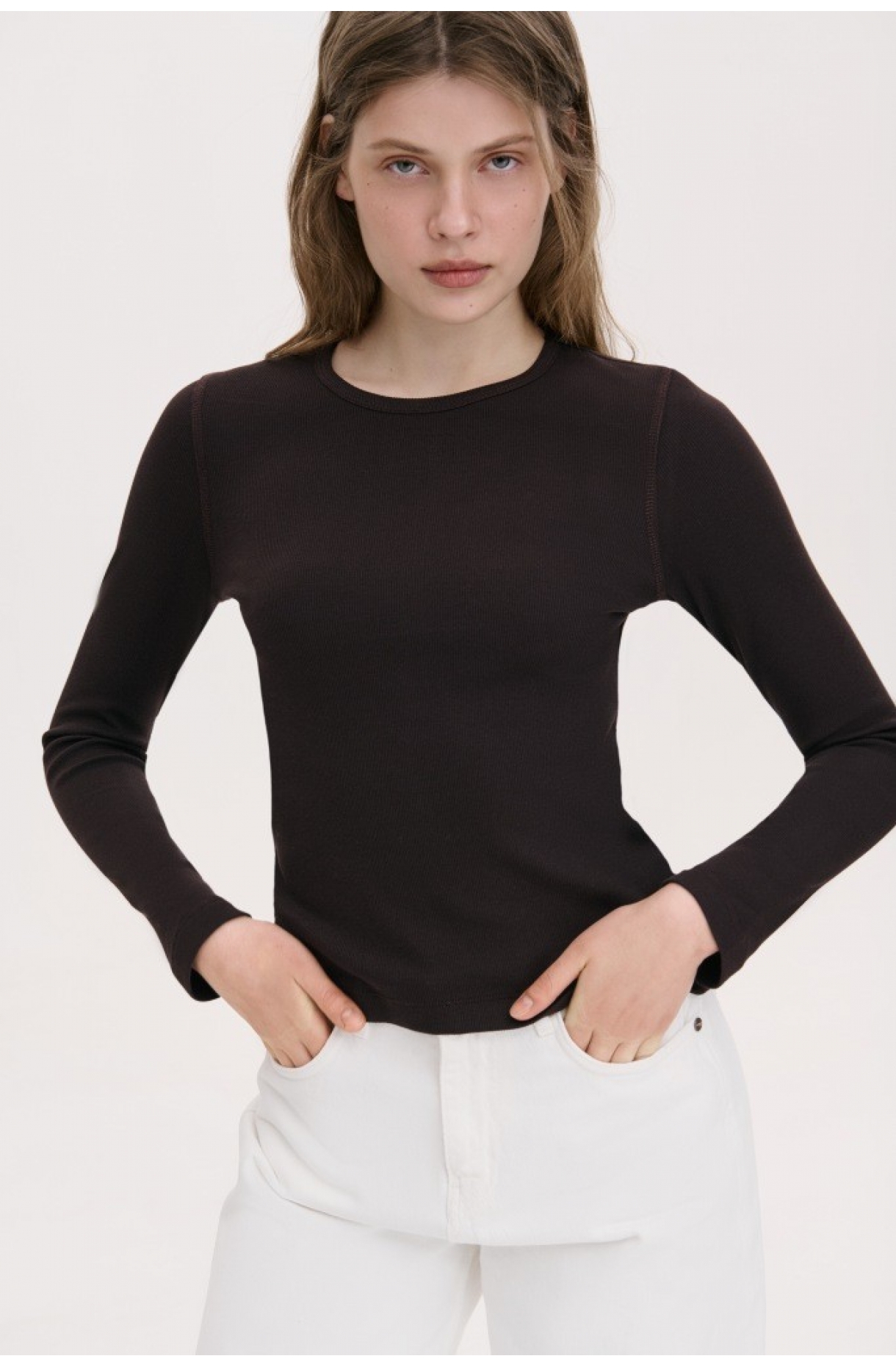 БАЗОВИЙ ЛОНГСЛІВ ПРИЛЕГЛОГО КРОЮ 1258 зображення 28