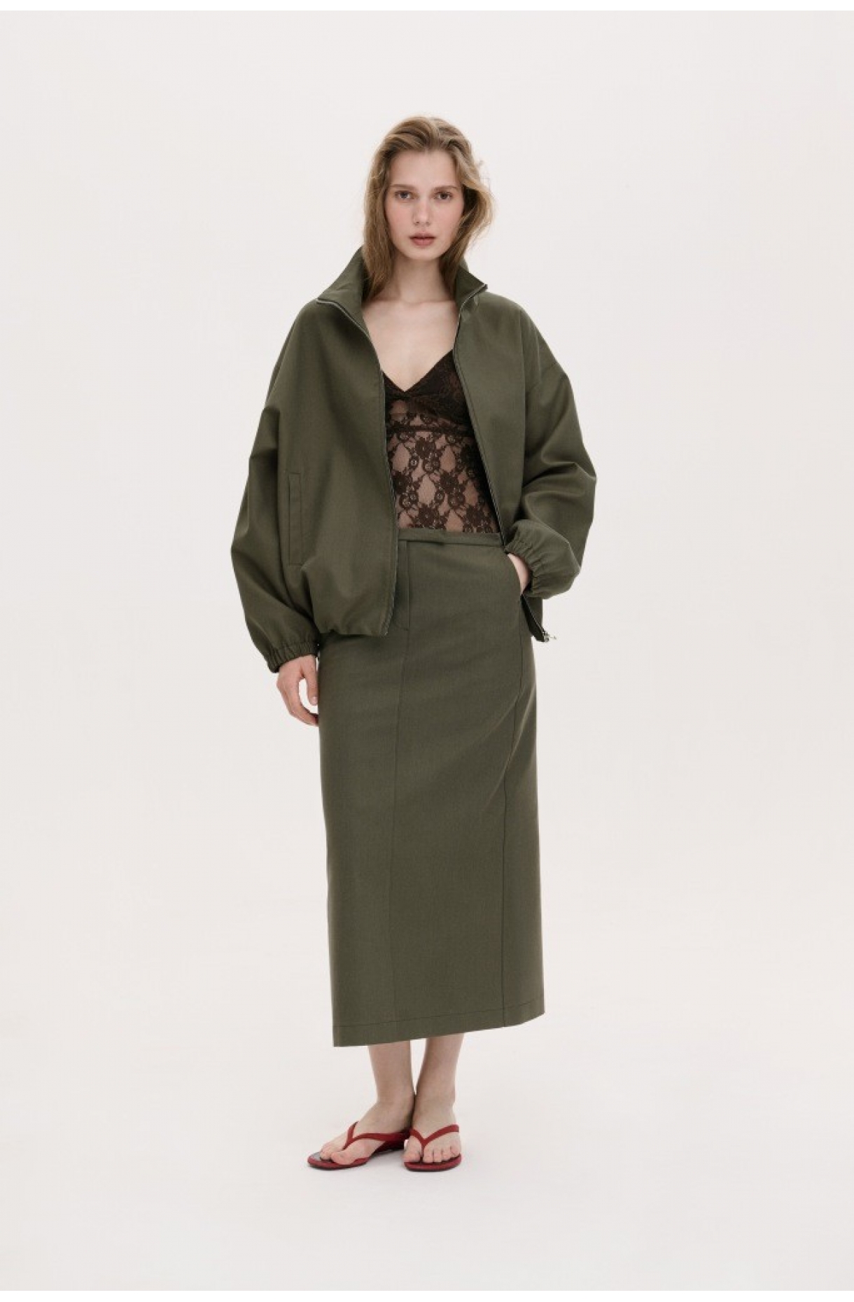 СПІДНИЦЯ ДОВЖИНИ МІДІ ПРЯМОГО СИЛУЕТУ 1261 зображення 34