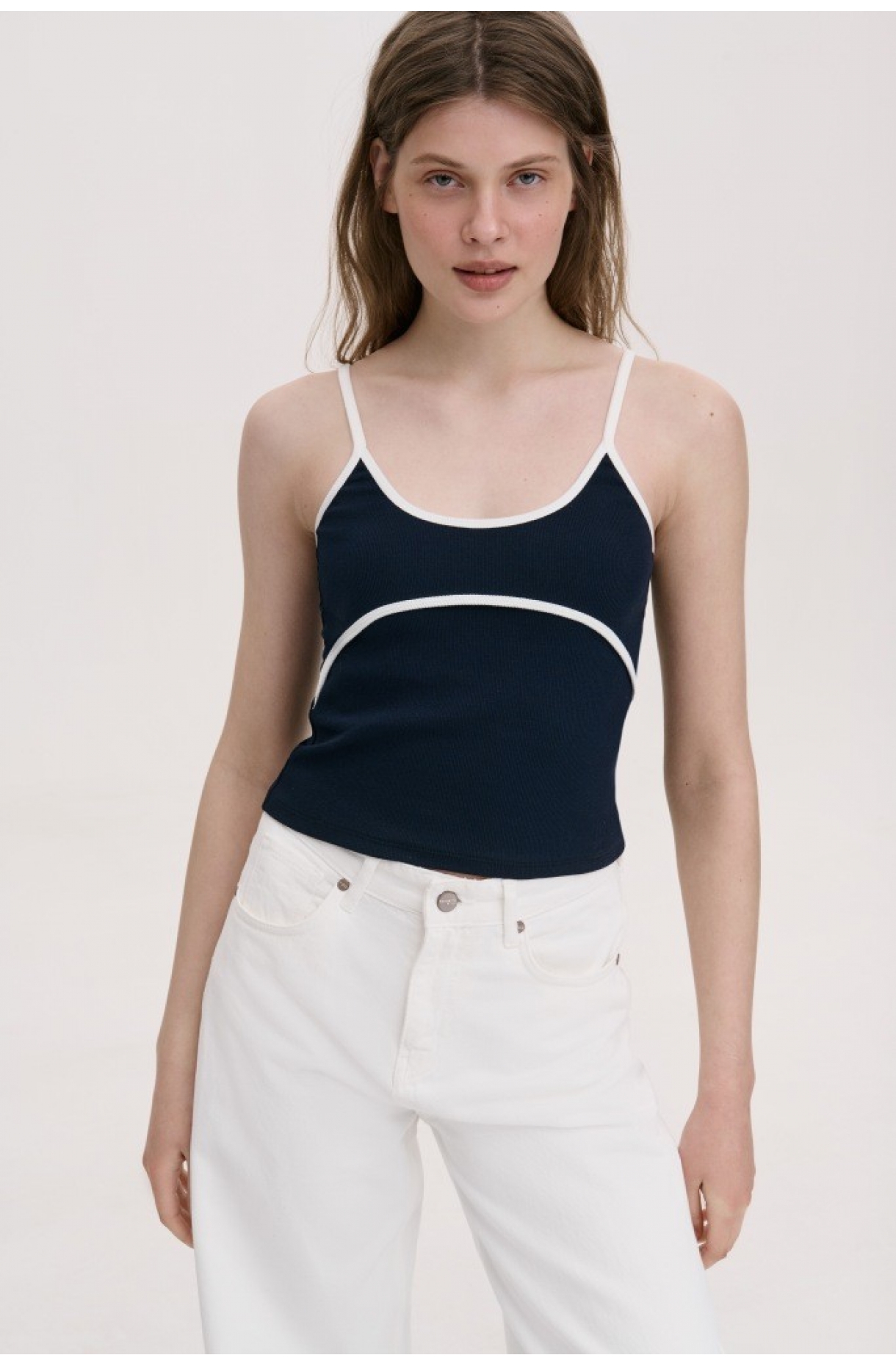 ТРИКОТАЖНИЙ ТОП НА БРЕТЕЛЯХ 1269 зображення 49