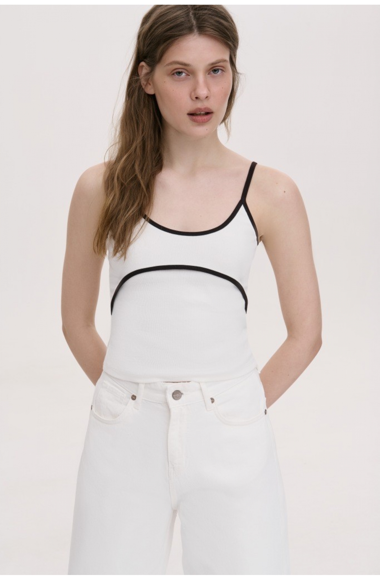 ТРИКОТАЖНИЙ ТОП НА БРЕТЕЛЯХ 1269 зображення 50