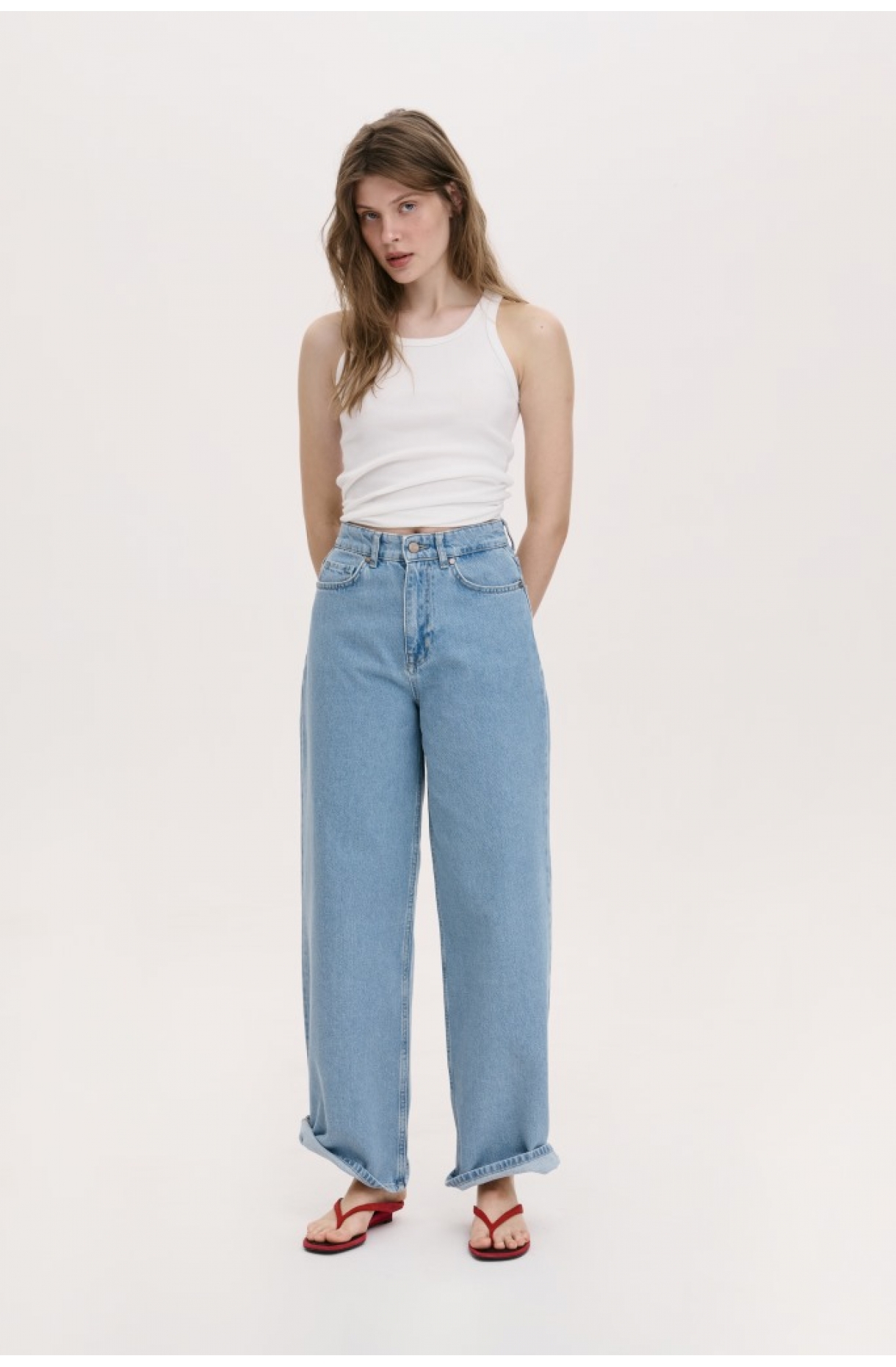 ДЖИНСИ РОЗСЛАБЛЕНОГО КРОЮ ПАЛАЦЦО 25 зображення 61