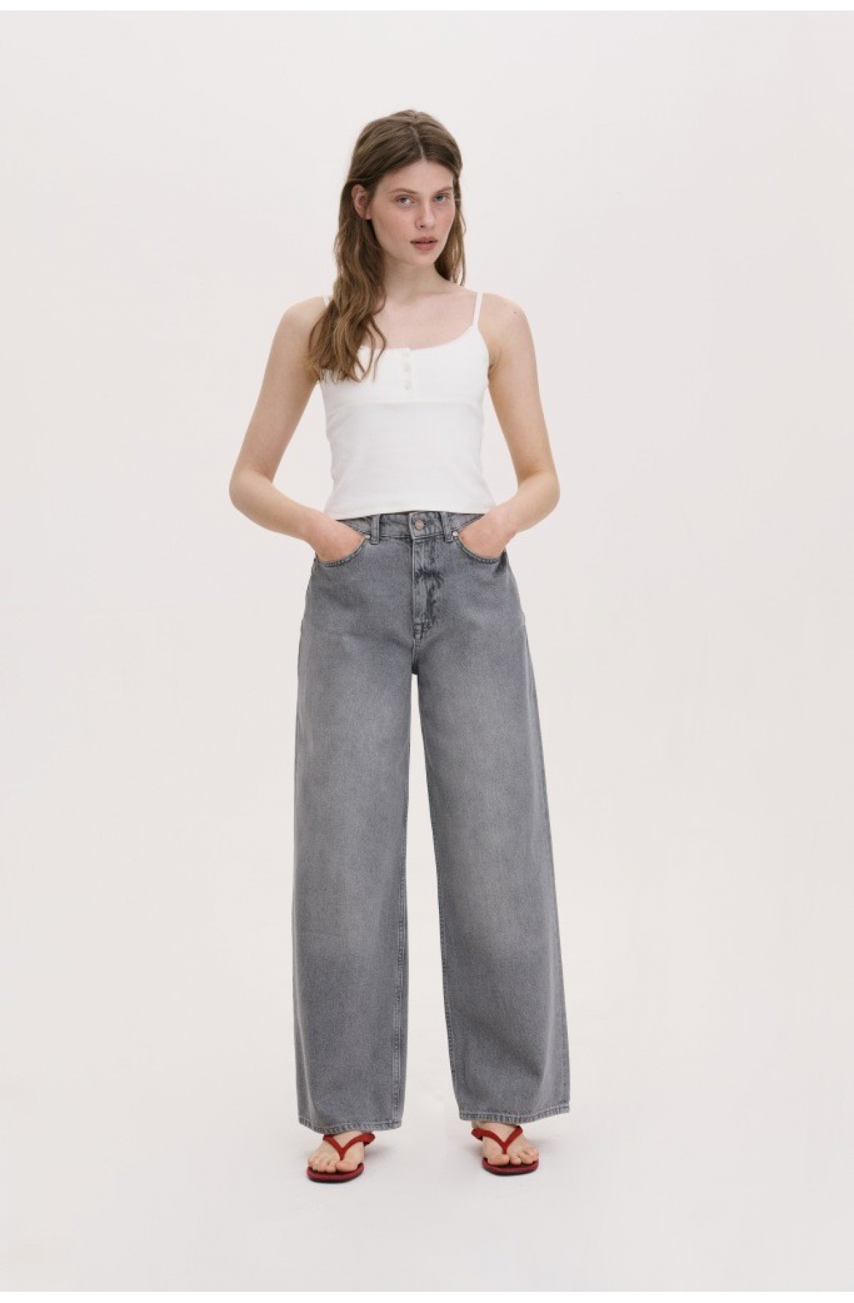 ДЖИНСИ РОЗСЛАБЛЕНОГО КРОЮ ПАЛАЦЦО 25 зображення 1