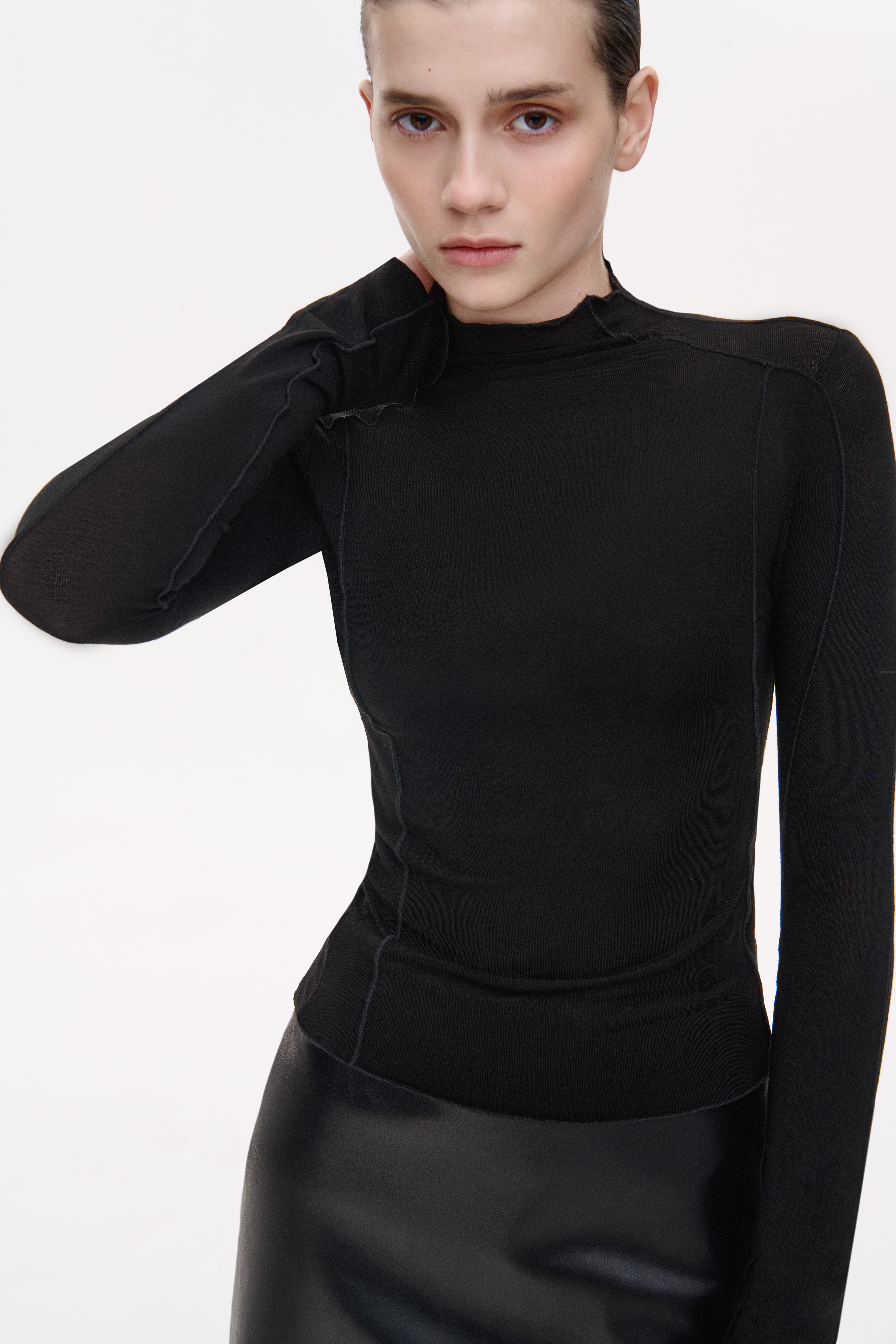 ЛОНГСЛІВ З АКЦЕНТНИМИ ШВАМИ 1238 зображення 1