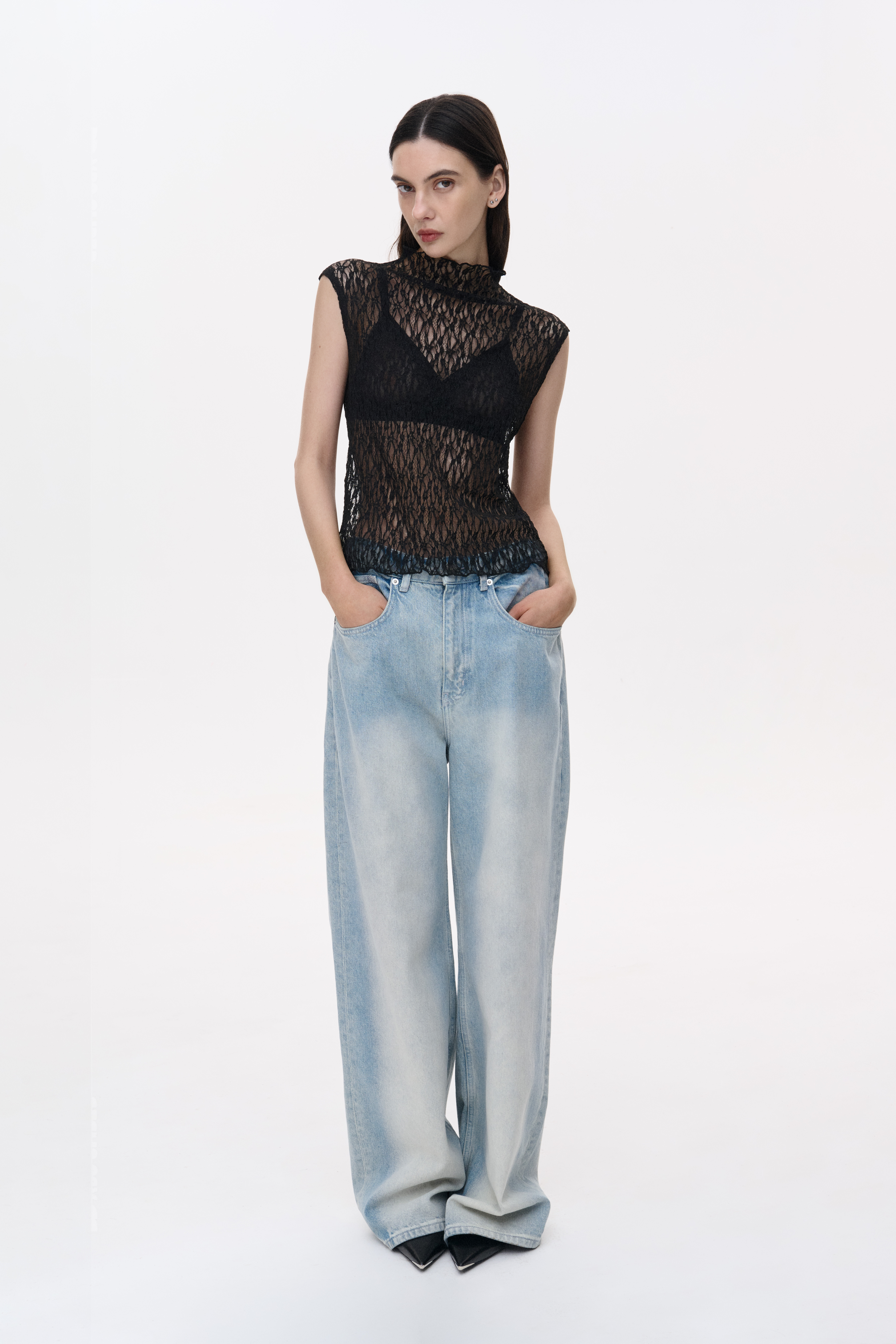 МЕРЕЖИВНИЙ ТОП З ВИСОКИМ КОМІРОМ 1248 зображення 4