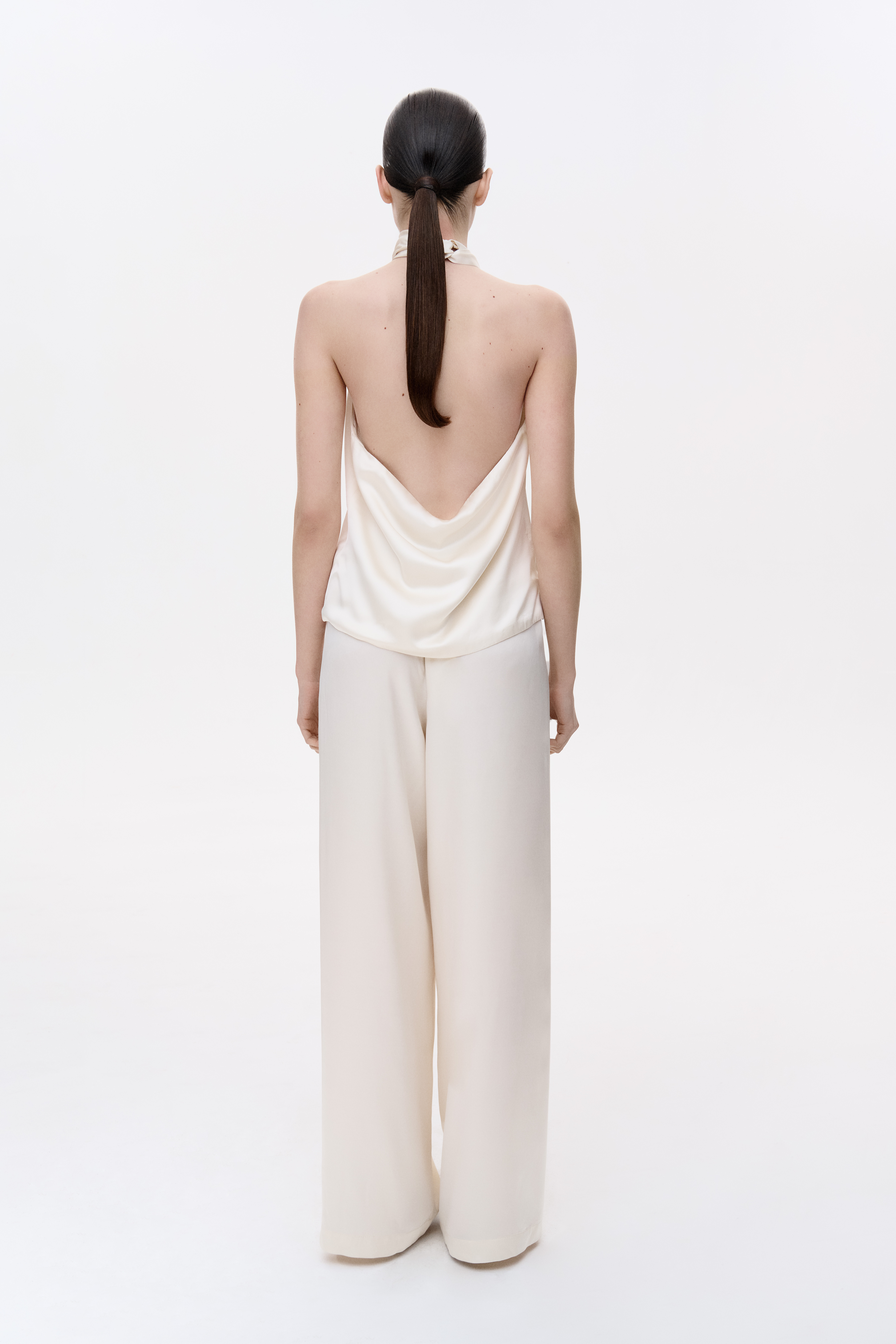 ШИРОКІ ШОВКОВІ ШТАНИ 1236 зображення 1