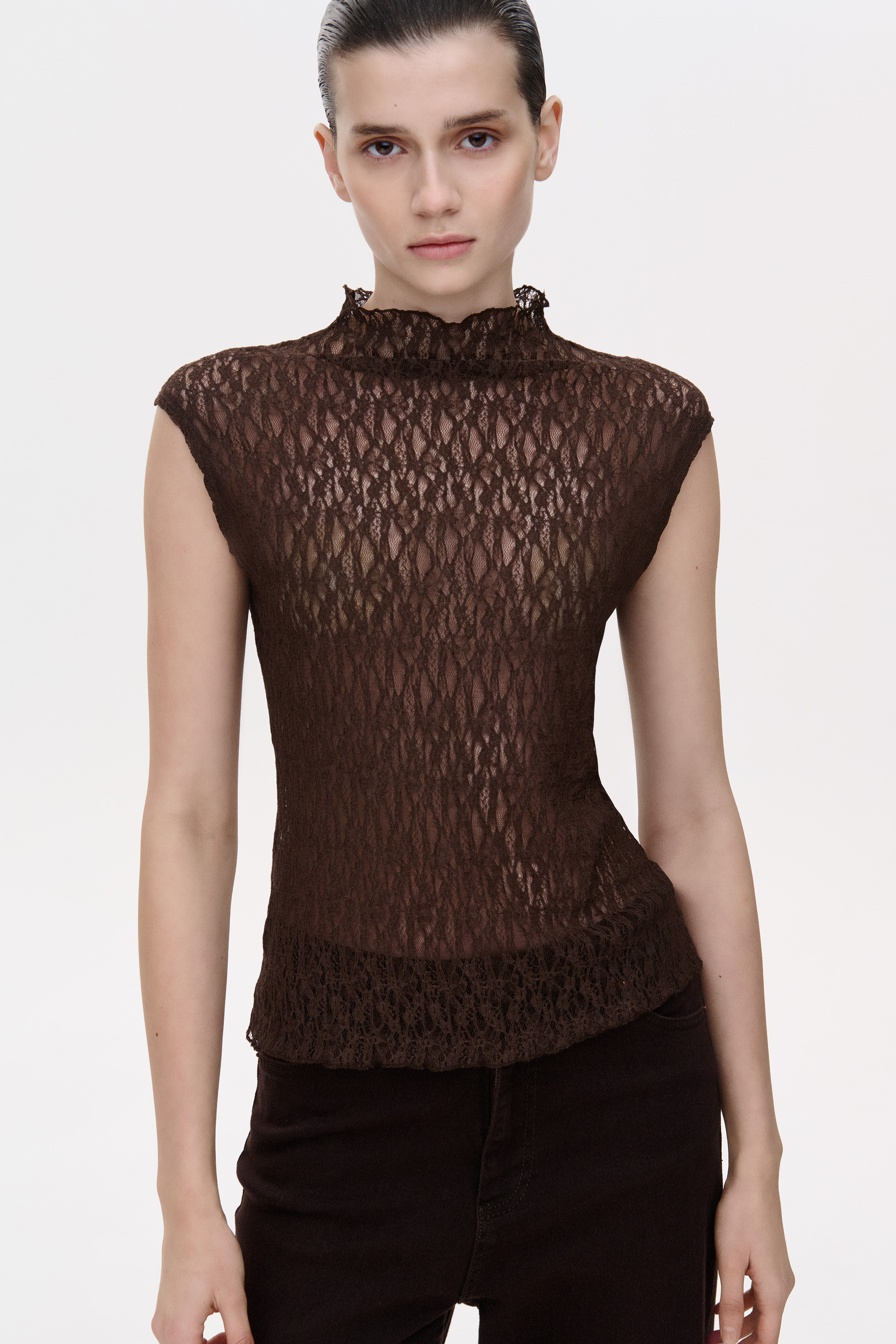 МЕРЕЖИВНИЙ ТОП З ВИСОКИМ КОМІРОМ 1248 зображення