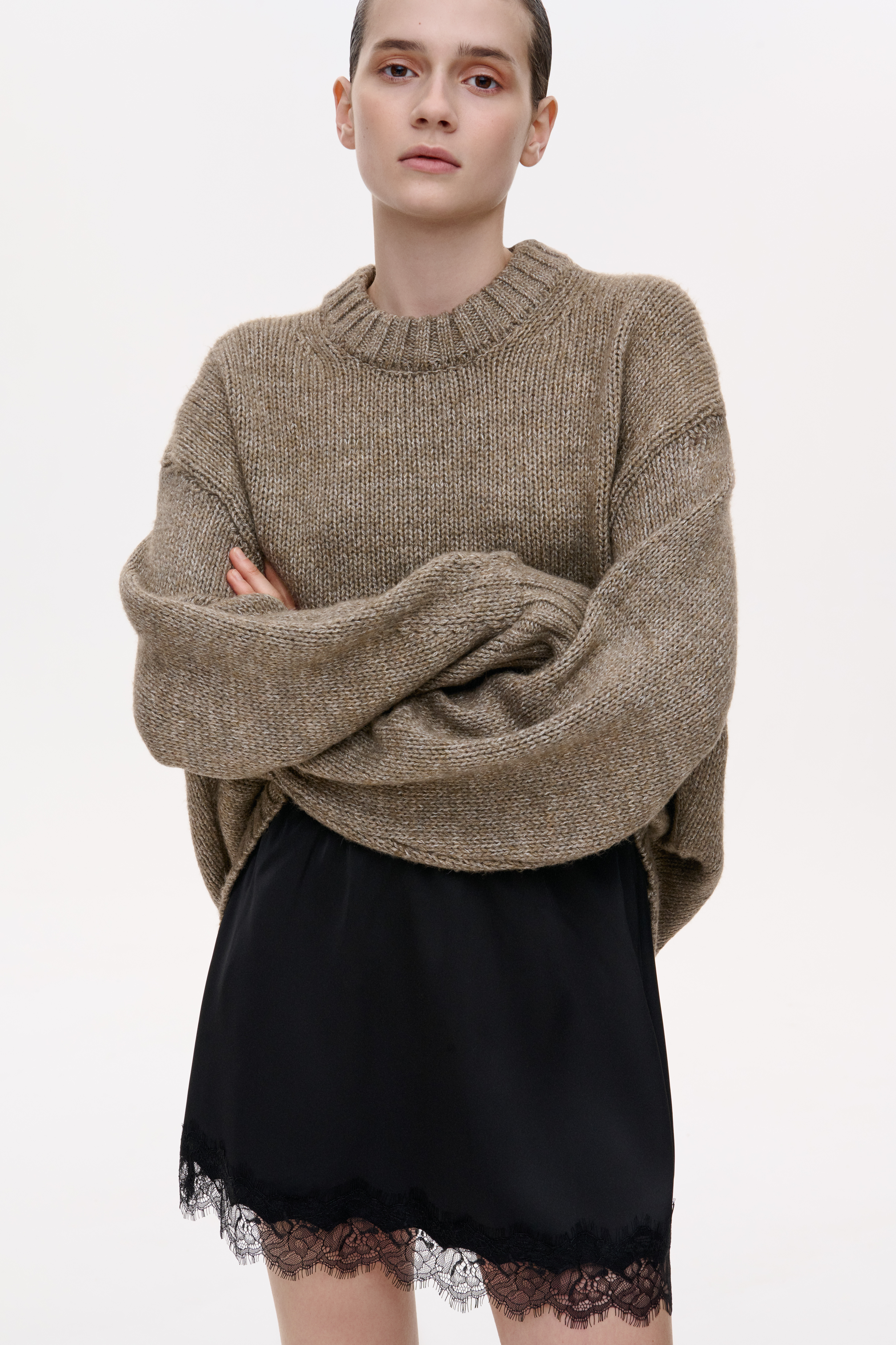 МІНІ СПІДНИЦЯ З МЕРЕЖИВОМ 1180-2 зображення