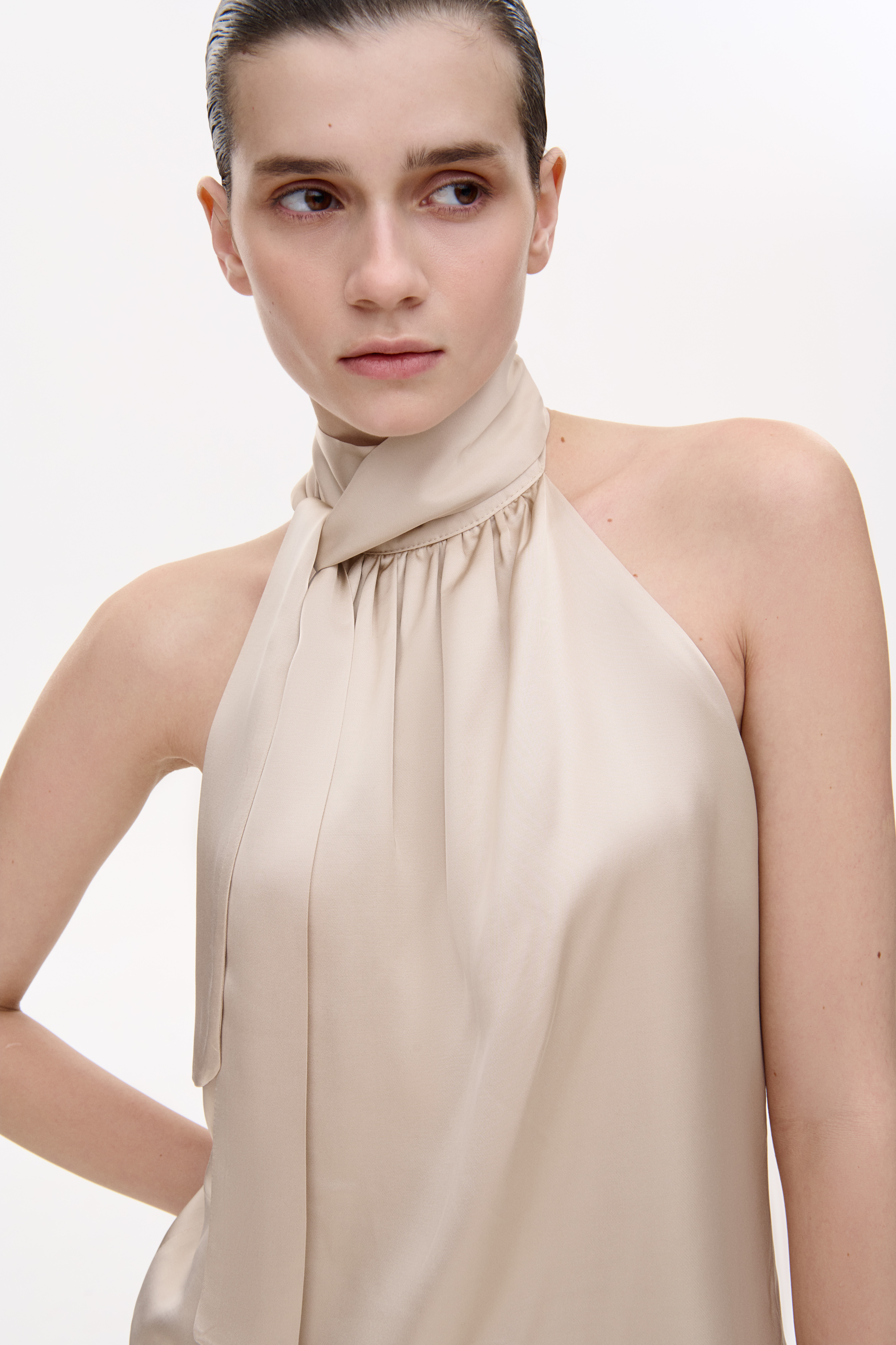 ТОП-ХАЛЬТЕР ІЗ ВІДКРИТОЮ СПИНОЮ ТА ЗАВʼЯЗКОЮ НА ШИЇ 1237 зображення 1