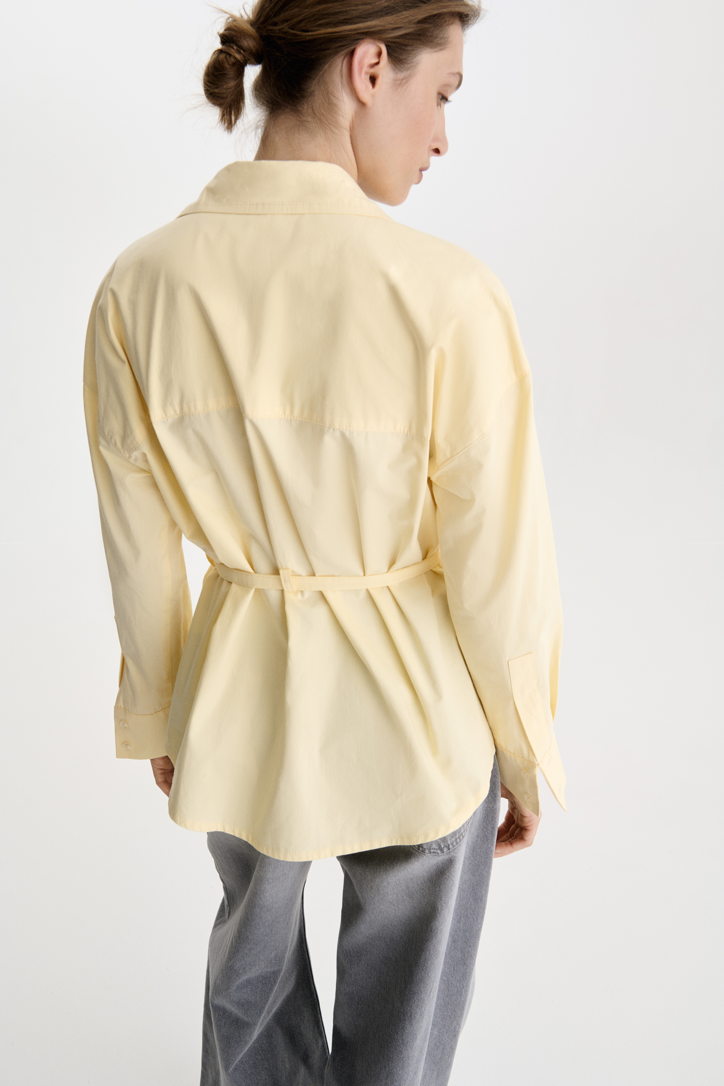 СОРОЧКА ВІЛЬНОГО КРОЮ З БАВОВНЯНОЇ ТКАНИНИ 1170\23-2 зображення 2