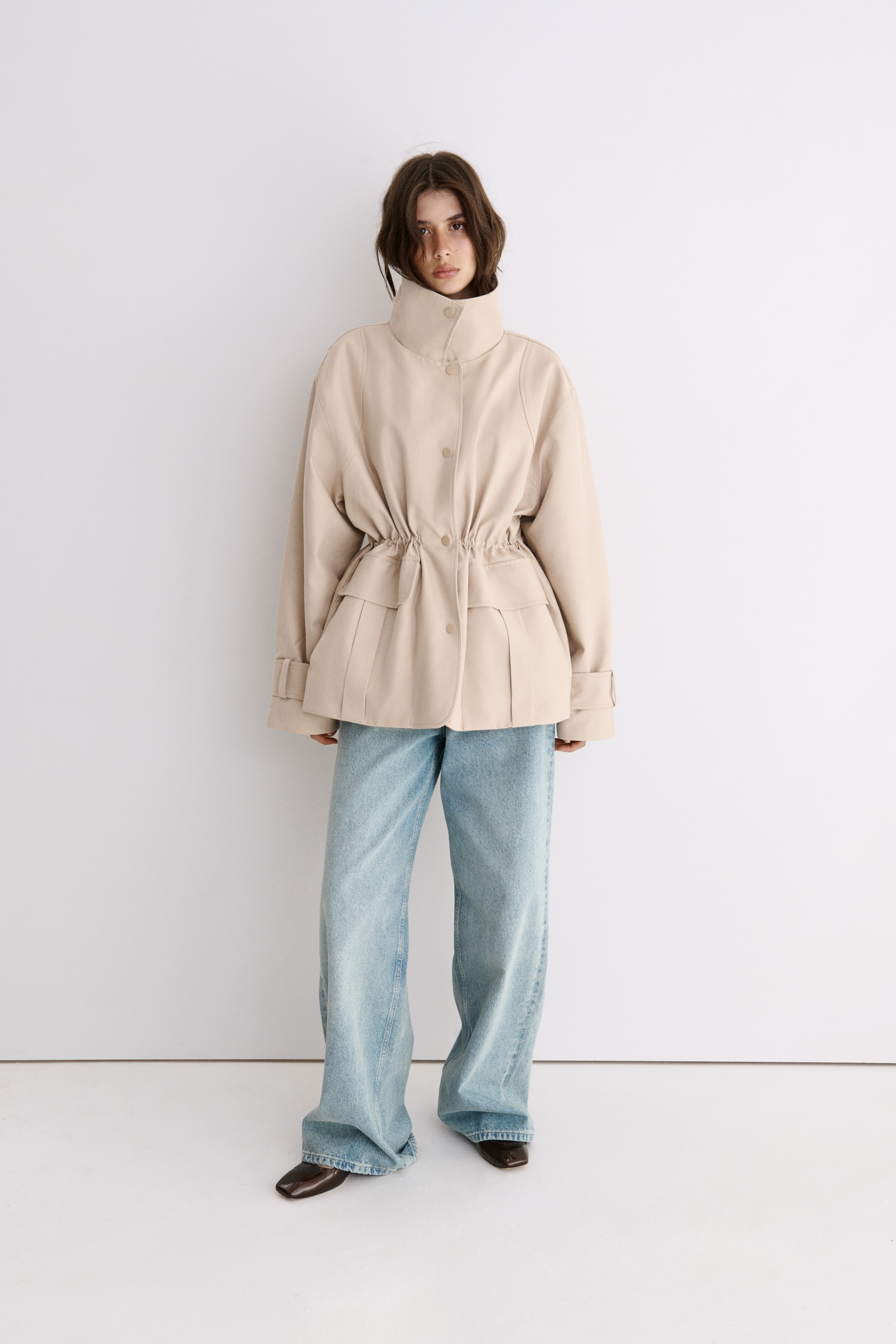 КОТОНОВА УТЕПЛЕНА КУРТКА З РЕГУЛЬОВАНОЮ ТАЛІЄЮ 1226\12-4 зображення 1