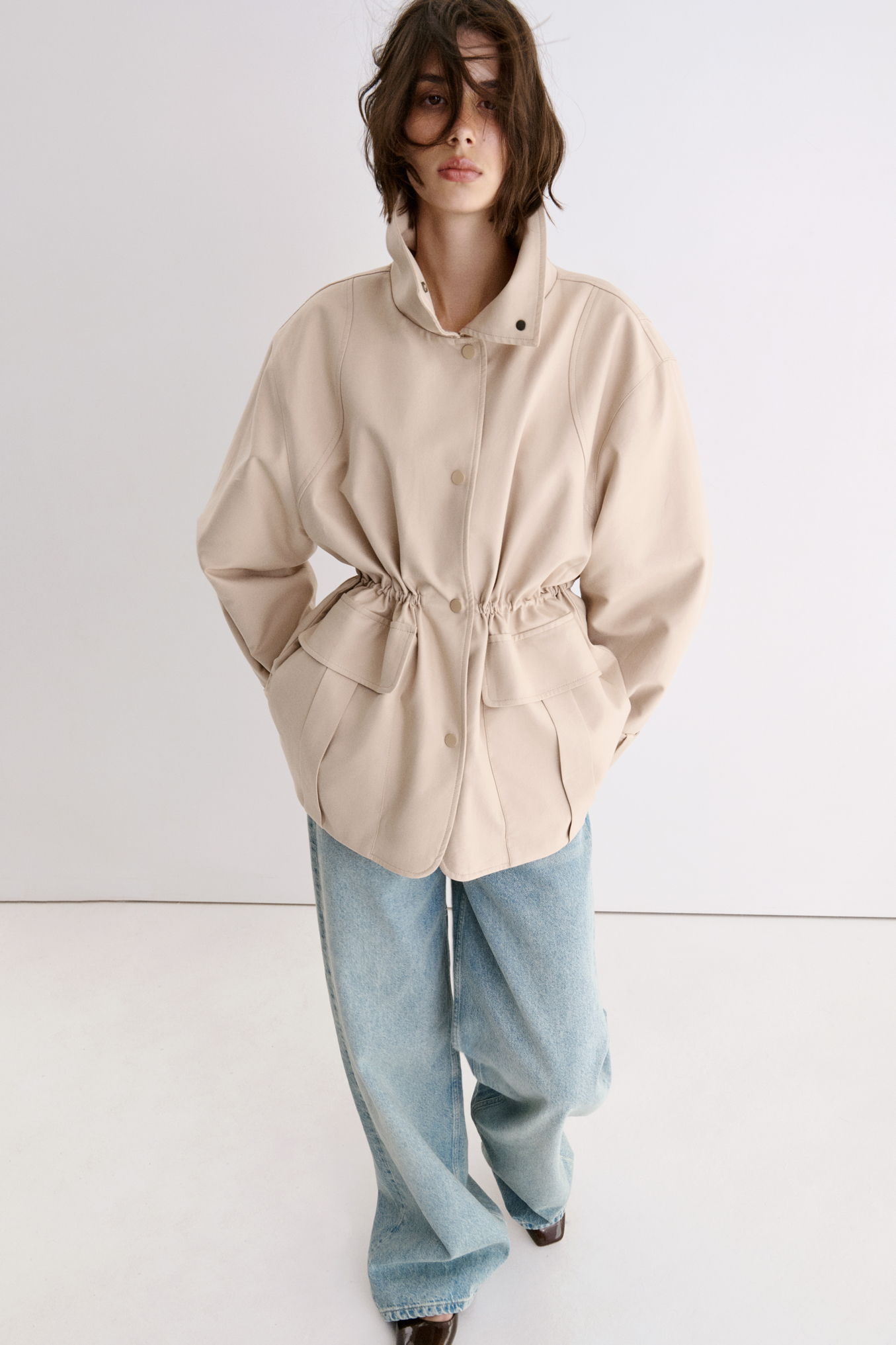 КОТОНОВА УТЕПЛЕНА КУРТКА З РЕГУЛЬОВАНОЮ ТАЛІЄЮ 1226\12-4 зображення