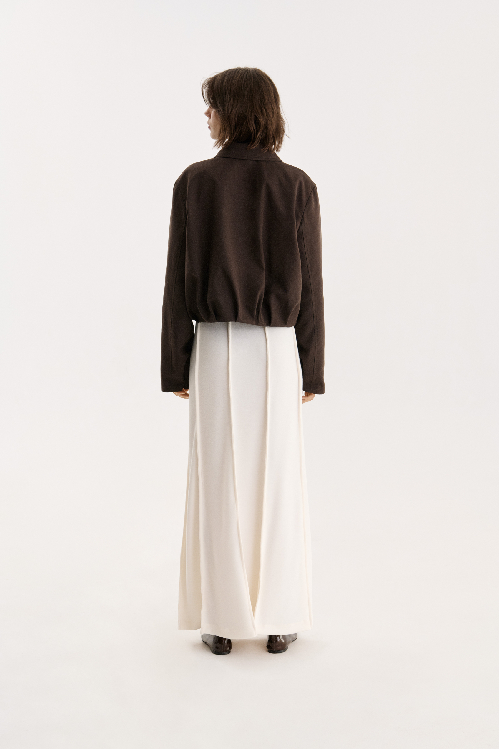 МАКСІ СПІДНИЦЯ З АКЦЕНТНИМИ ВЕРТИКАЛЬНИМИ ШВАМИ 1229\4264 зображення 4