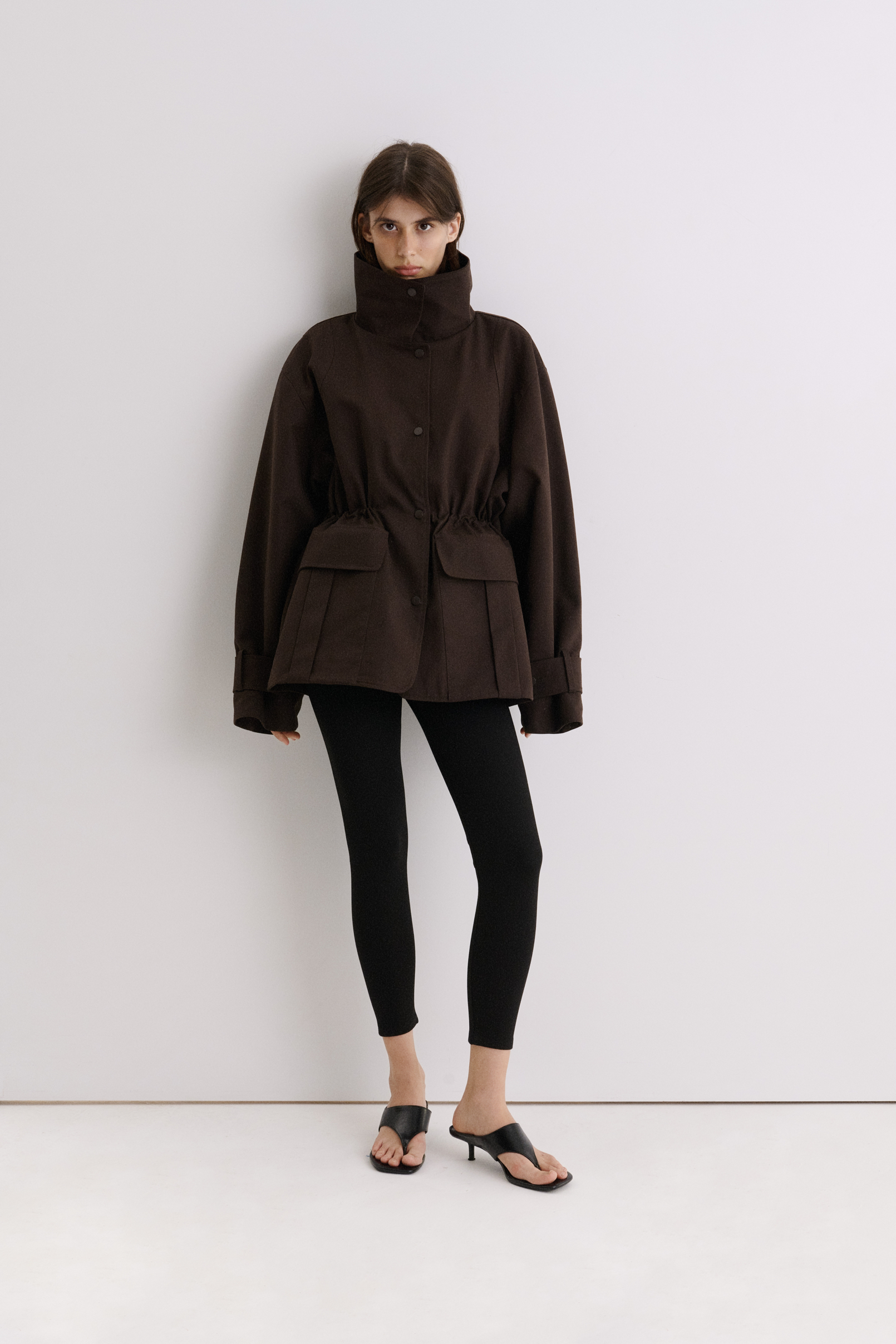 КОТОНОВА УТЕПЛЕНА КУРТКА З РЕГУЛЬОВАНОЮ ТАЛІЄЮ 1226\12-4 зображення