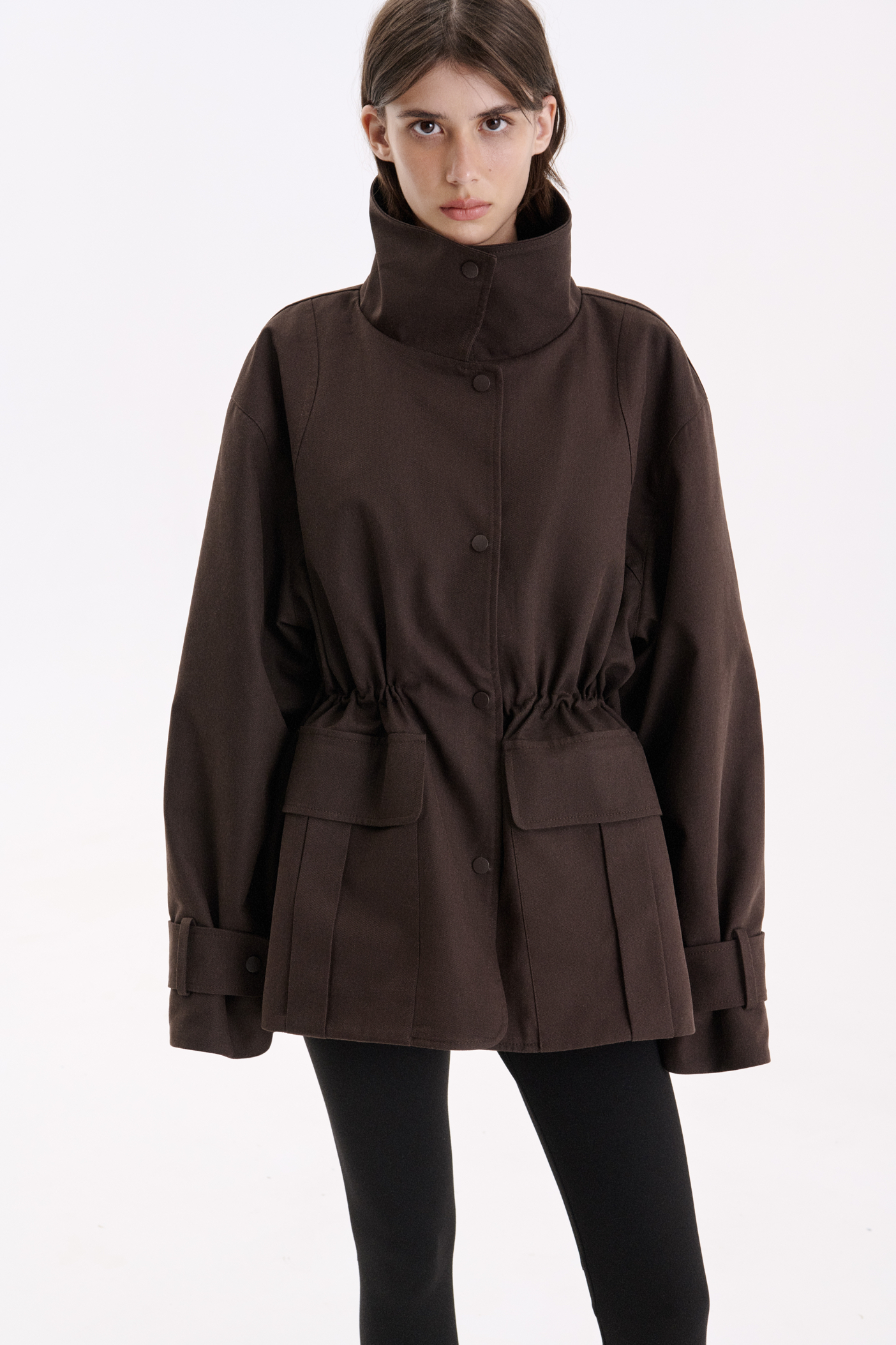 КОТОНОВА УТЕПЛЕНА КУРТКА З РЕГУЛЬОВАНОЮ ТАЛІЄЮ 1226\12-4 зображення 2