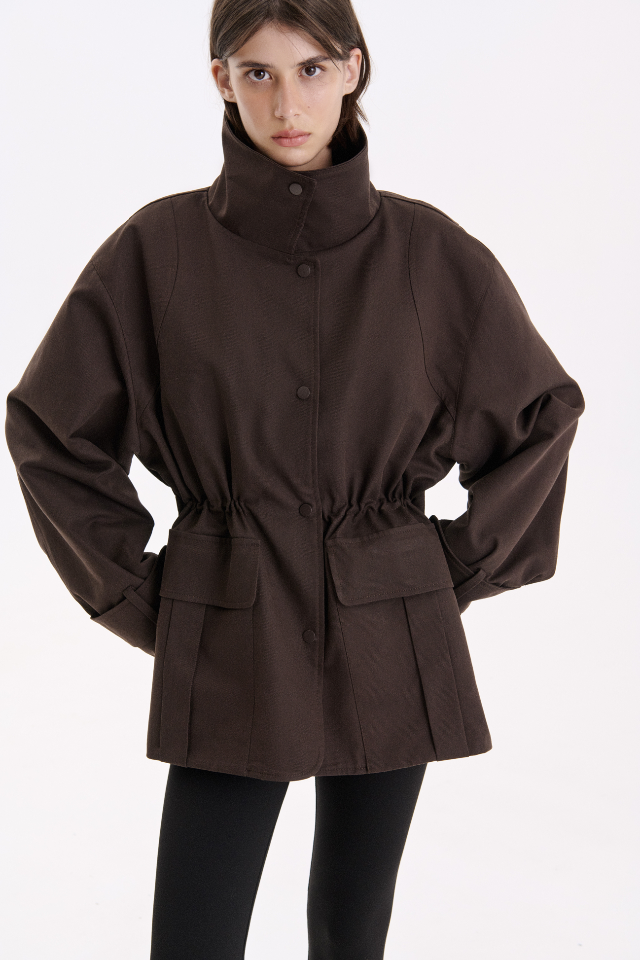 КОТОНОВА УТЕПЛЕНА КУРТКА З РЕГУЛЬОВАНОЮ ТАЛІЄЮ 1226\12-4 зображення 1