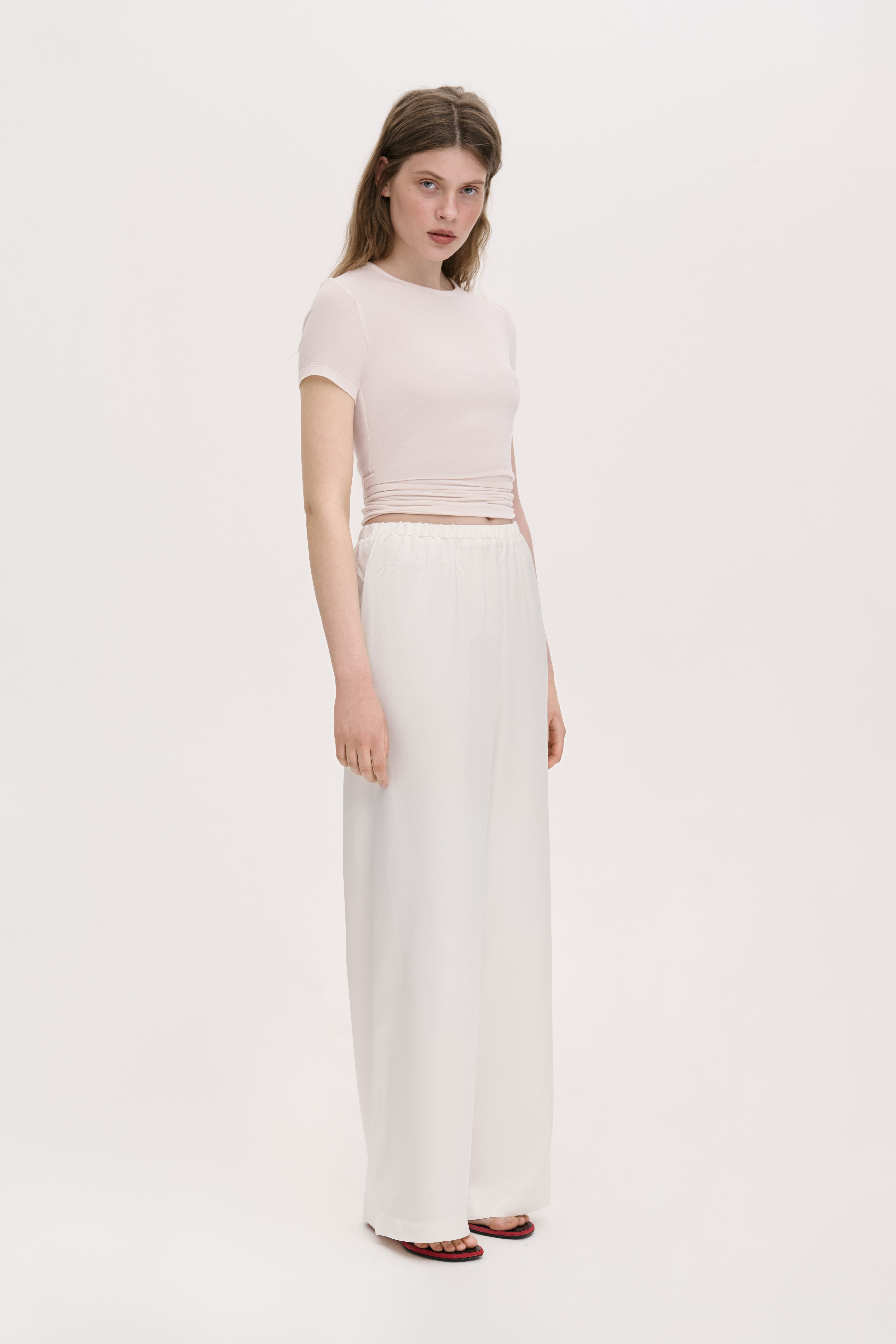 САТИНОВІ ШТАНИ ПРЯМОГО КРОЮ 1236-1 зображення 1